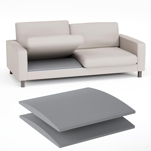 BBX-G Cojín de espuma para asiento caído, asiento arqueado de muebles, reparación de hundimiento, paquete de 2 unidades de sofá biplaza de 20 x 20 pulgadas