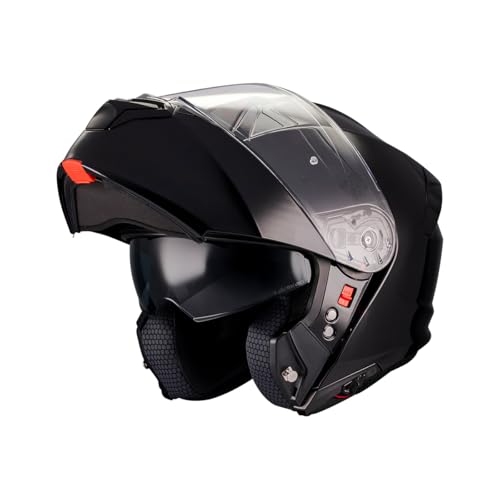 MT Helmets Genesis SV – Casco Moto Modular con Visor Solar Retráctil, Calota HIRP, Pantalla Antivaho y Preparado para Intercomunicador | Homologado ECE 22.06 & DOT