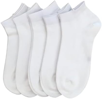 SERISIMPLE Women Viscose Bamboo Ankle Socks Low Cut Thin Sock Lightweight Pastal Color Soft Sock 5 Pairs