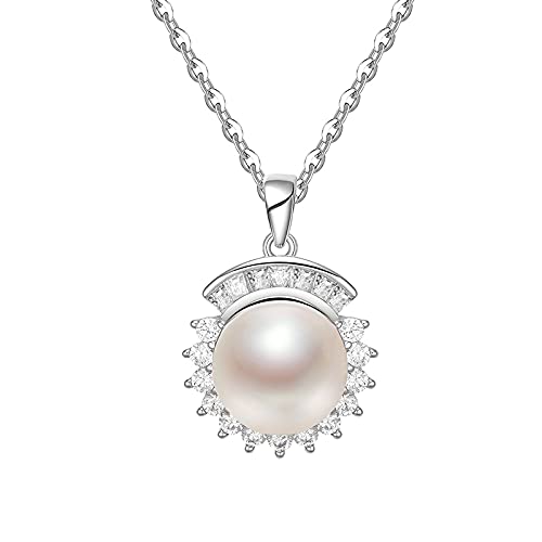 Colliers en perles 9-10mm véritable nacre pour sublimer un décolleté féminin élégant