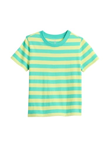 GAP Baby Boys Short Sleeve Printed Knit Top Superlime 2YRS