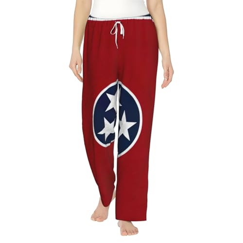 Pantalon de pyjama en flanelle Tennessee pour femme avec taille élastique