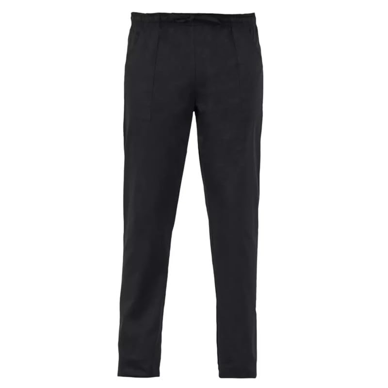 Giblor's Pantalone NOAH da Cuoco Cameriere Cucina Sala Elasticizzato Uomo NERO