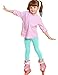 FEQO 5 Pack Baby Girls Cotton Leggings Pants Full Length Basic Leggings Stretchy Legging Tight Pants, 18-24 Months(Rose Red,Pink,White,Purple,Cyan)