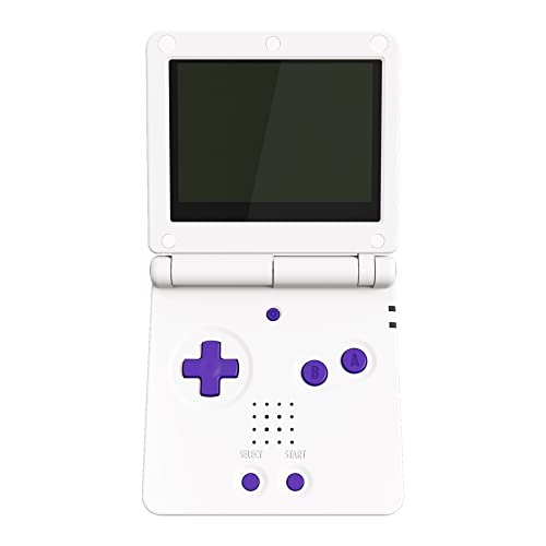 Image of eXtremeRate 16Bits Purple Custom Full Set Buttons for Gameboy Advance SP, Replacement A B L R Button Power On Off Volume Button D-pad Key for GBA SP Console - Console NOT Included