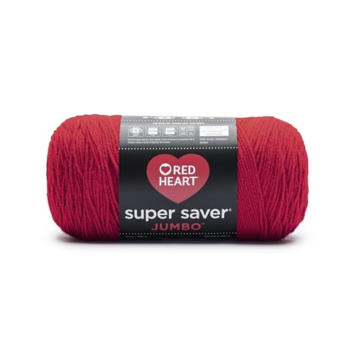 Red Heart Super Saver Jumbo Yarn, Cherry Red