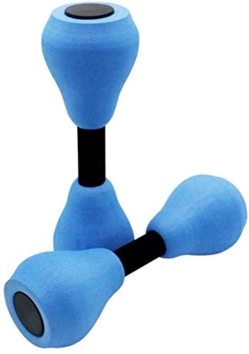 MMUK Aquatic Exercise Dumbells 1Pair EVA Water Aerobic Exercise Foam Dumbbell Pool Resistance for Adults Kids Beginners,Water Fitness Exercises Equipment for Weight Loss Aqua Therapy Pool Exercise