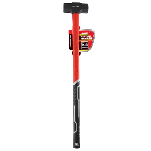 Dekton 7lb Sledge Hammer with Fiberglass Shaft-Heavy Duty Demolition Tool for Breaking Driving Splitting| Durable| High-Impact Hammer for Construction Home Improvement| Ergonomic Handle for Control