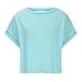 Workout Tops for Women Drop Sleeve Open Back Cropped Tees Yoga Gym Running Shirts Cute Casual Summer Tops Y2K Clothes