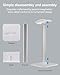 DGPLUS Sleek Modern Headphone Stand for Desk - Easy Assembly & Disassembly - Exquisite Craftsmanship Headset Holder for All Type PC Wireless Gaming Headset (White)