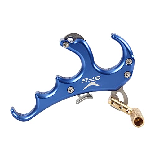 Fenjaner Archery Compound Bow Release Aid Archery Release Bow Release For Compound Bow Outdoor Shooting Accessories (Blue) #TOP6