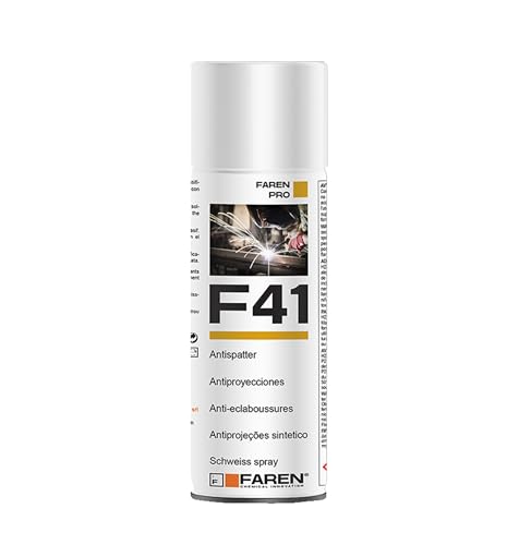 Faren F41, anti-spatter spray pour tout type de soudure, empêche l'adhérence des scories et autres, 400 ml