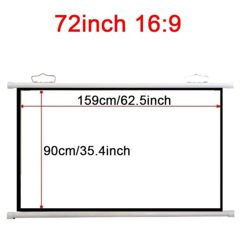Pantalla Manual Proyección 72 pulgadas 16:9 miniatura 6