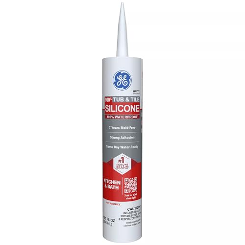 GE Silicone 1 Tub & Tile White 10.1 fl oz Cartridge Pack of 1