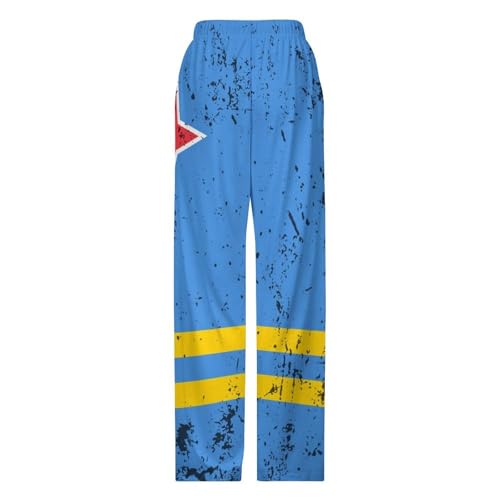 Retro Aruba FlagChildren's Casual Pajamas130CM4