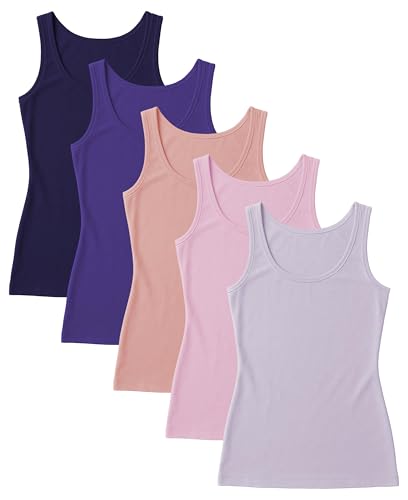 Image of Sexy Basics Women's Stretch Tank Tops | Multi Packs & Colors Sport Tanks