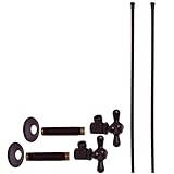 Westbrass Bullnose Faucet Kit with Cross Handles, 1/2