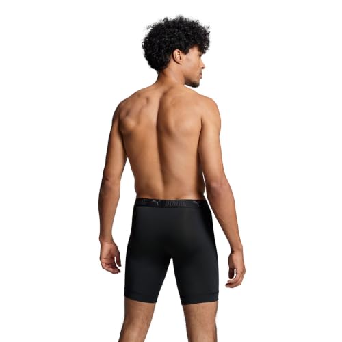 Puma Elements Boxer Hombre Pack de 2 calzoncillos de algodón negro 4