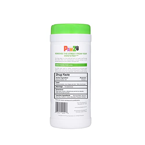 Protex PawZ SaniPaw Odor Eliminating Dog Paw Wipes (60 Wipes) Cleansing Dog Grooming Wipes, Simple & Safe Lickable Ingredients - Paw Cleaner for Dogs, Pet Wipes - Image 3
