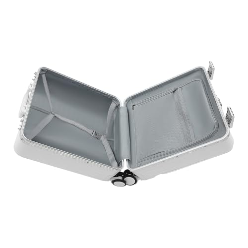 CLKAX Valise à roulettes 40 x 23 x 45 cm, ouverture avant 75 kg, Blanc., Handgepäck Koffer, moderne – vue 9