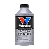 Valvoline DOT 3 & 4 Synthetic Brake Fluid with High Boiling Point, Corrosion Protection, Vapor Lock Resistance, Compatible with ABS, Disc and Drum Brake Systems, 12oz