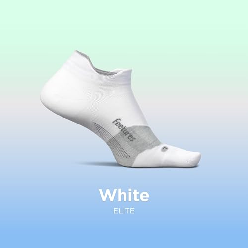 Image of Feetures Elite Light Cushion Mini Crew Sock - Sport Sock with Targeted Compression