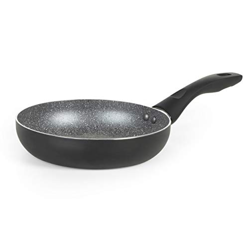 Progress BW09865EU Go Healthy Sartén para freír de mármol, Revestimiento antiadherente, Adecuada para todo tipo de placas, incluidas las de inducción, Sartén Pequeña, Aluminio prensado, 20 cm