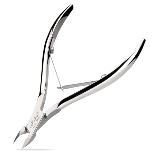 LePinko Professional Cuticle Trimmer kit, Super Sharp Dead Skin Clipper, Labor-saving Cuticula...