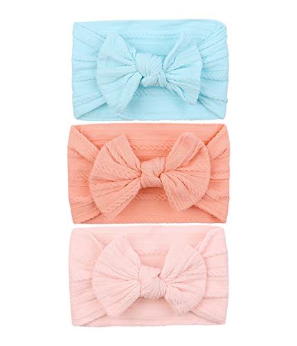 3 Pièces Bébé Bandeaux Bébé Fille Bandeau Cheveux Bande de Cheveux Arc Bande de Cheveux Bandeaux Accessoires Bébé Fille Enfant Turban Bandeau pour bébé Filles Nouveau-né Infantile Bambins Enfants Cover