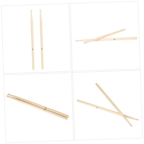Baquetas de arce HANABASS, 12 pares, con punta de nailon, para práctica de batería, jazz y principiantes miniatura 4