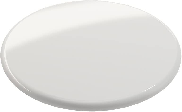 White and Gray Fireclay Kitchen Sink Drain Cover