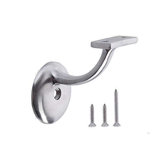Home Master Hardware Stainless Steel Decorative Handrail Bracket 2 Pack
