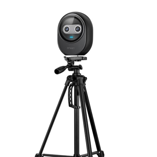 Image of EMEET Phone Tripod Stand, 55.5in Tall Adjustable Floor Mount for Cell Phones, 360 Pan Tilt Head, Foldable 19.3in, Lightweight Stand for Live Streaming, Video Recording, Vlogging, Selfies