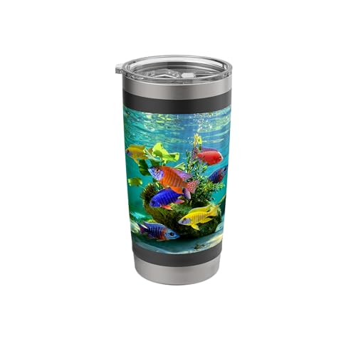 African Cichlids Peacock Aquarium Fish Tank Tumbler