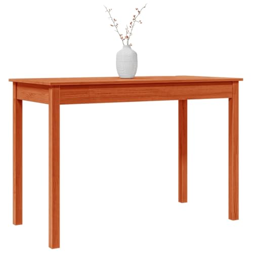 Table à manger en pin massif marron ciré 110x55x75 cm rustique - 5
