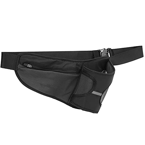 Riñonera Deportiva con Compartimento para Botella de Agua, Ajustable y Transpirable, Almacenamiento Amplio para Running - Cómoda y Reflectante para Actividades al Aire