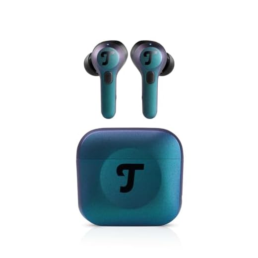Teufel AIRY TWS PRO - True-Wireless In-Ear Bluetooth Kopfhörer mit Active Noise Cancelling, Transparenzmodus, Kabelloses Laden, IPX4 Wasserfest - Cosmic Teal