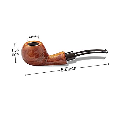 Tobacco Pipes for Smoking, Free Boy, 9mm Tobacco Pipe, Come with Pipe Filters, Pipe Cleaners, 3-in-1 Pipe Scraper, Pipe Metal Balls and Pipe Bits - Thumbnail 2