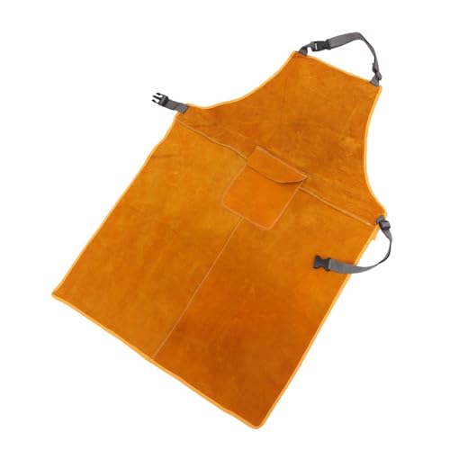 Homoyoyo Delantal de protección para hombres y mujeres Delantal de protección para carpinteros espesar la ropa de soldadura eléctrica delantal de ropa protectora Anti-escaldado