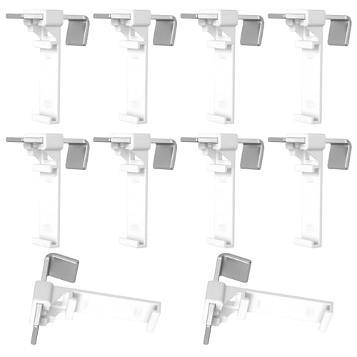 10 Set für Klemmfix Halterung für Klemmfix Rollo Ersatzteile, Klemmträger Befestigung Plissee Klemmen, Plissee Halterung Ersatzteile ohne Bohren, Rollo Halterungen für Duo Doppelrollo PVC-Fenster 10 Set für Klemmfix Halterung für Klemmfix Rollo Ersatzteile, Klemmträger Befestigung Plissee Klemmen, Plissee Halterung Ersatzteile ohne Bohren, Rollo Halterungen für Duo Doppelrollo PVC-Fenster