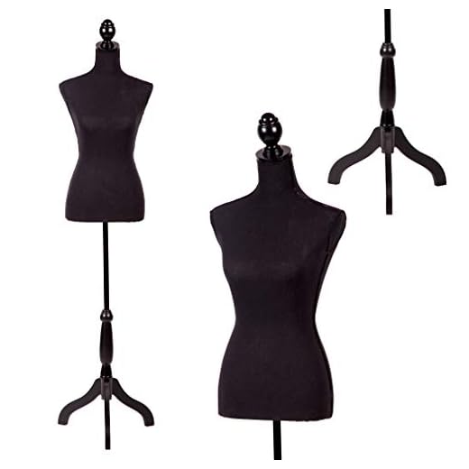 Mannequin Torso Manikin Dress Form 60”-67”Height Adjustable Female Dress Model Display Torso Body Tripod Stand Clothing Forms