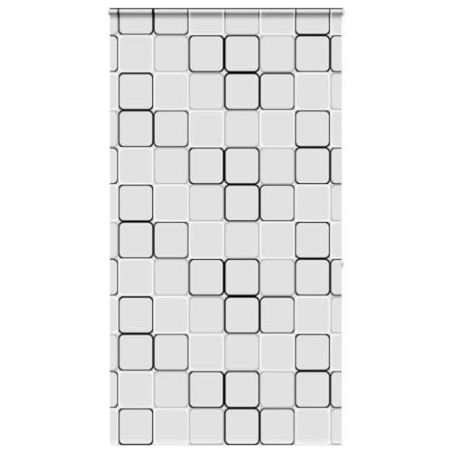 vidaXL Duschrollo mit Kassette 140x240 cm Stoffbreite 136 cm, Duschvorhang, Badewannenvorhang, Seitenzugrollo, Dusche Rollo, Badewannenrollo