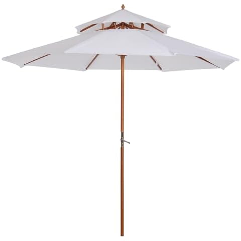 Outsunny Parasol Droit en Bois Cover