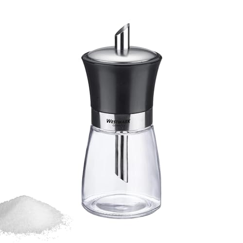 Westmark Zuckerdosierer, Fassungsvermögen: 190 ml, Glas/Rostfreier Edelstahl/Kunststoff, Blacky, Transparent/Schwarz/Silber, 63592260