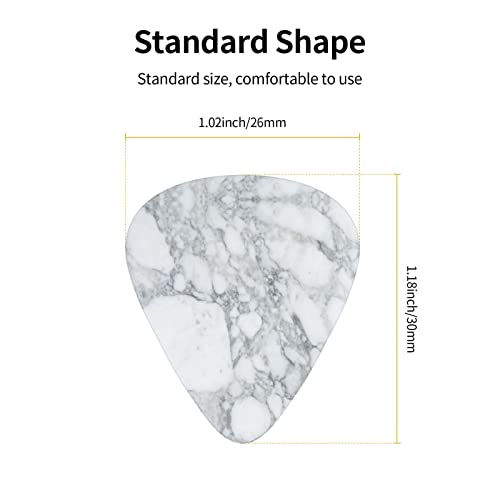 Ensemble de 12 médiators de guitare en marbre noir clair pour guitare acoustique, guitare électrique, contrebasse… - Les Beatles, Paul McCartney, John Lennon, RIngo Starr, George Harrison Ensemble de 12 médiators de guitare en marbre noir clair pour guitare acoustique, guitare électrique, contrebasse… – Image 5