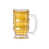 2 unidades de 400 ml, estilo coreano, personalidad simple y exquisita con asa a cuadros, elegante vaso de cerveza