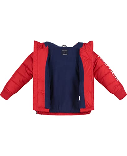 Image of Nautica Boys' Heavyweight Hooded Bubble Jacket With Polar Fleece Lining