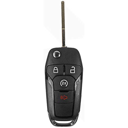 QualityKeylessPlus Replacement Keyless Entry Remote Start Flip Switchblade Key Compatible for Ford P/N