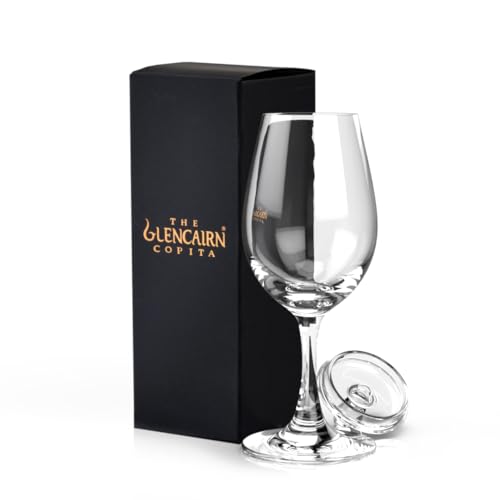 GLENCAIRN Whiskey Copita Glass and Tasting Cap in Gift Carton