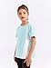 Haloumoning Girls Colorblock Short Sleeve Athletic Shirts Kids Quick Dry T-Shirts Crew Neck Activewear Tops 5-14 Yearsc Sky Blue